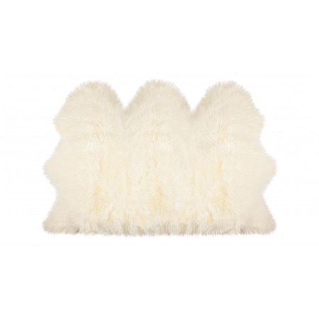 Palacedesigns 3 x 5 ft. Trio Natural Sheepskin Area Rug - Natural - 3' x 5' PA3097049